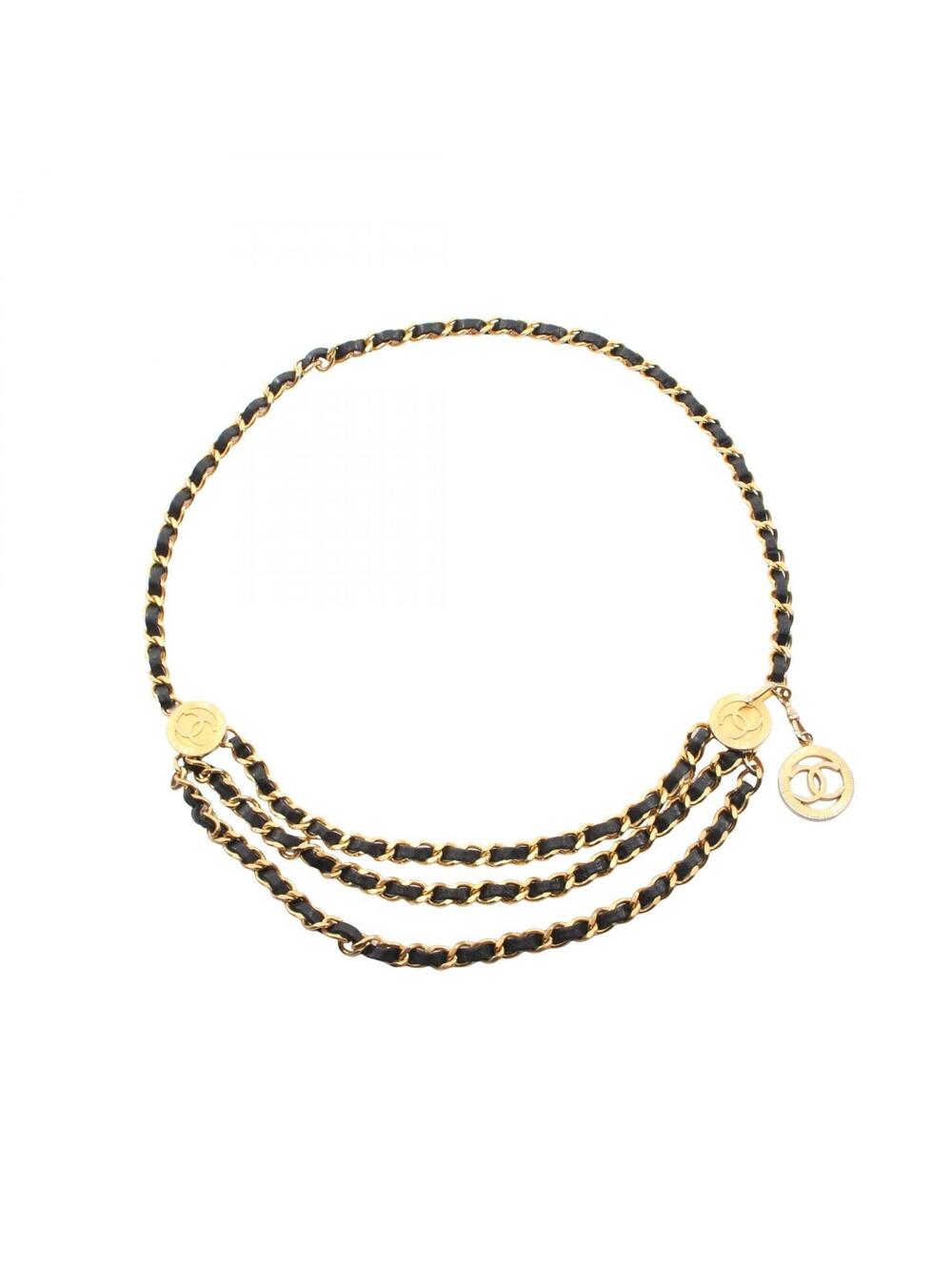 Chanel Coco Mark Chain Belt Leather #278116C86B